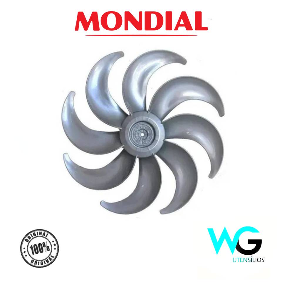 Hélice Ventilador Mondial Turbo Force Nvt 40cm 8 Pás Prata em Oferta na Shopee