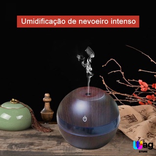 Mini Umidificador De Ar Usb Tipo Madeira Difusor Purificador De Ar Decoração