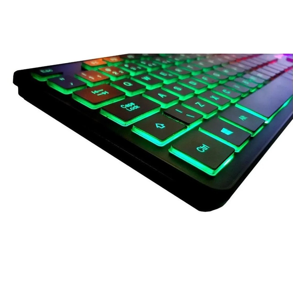 Teclado Gamer Knup Kp Qwerty Português Brasil Cor Preto Com Luz Rgb Shopee Brasil