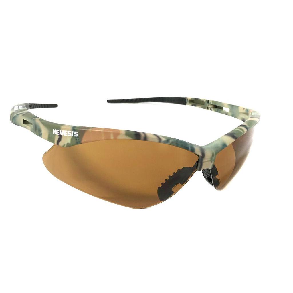 Óculos Proteção Nemesis Camuflado Lentes Marrom Esportivo Teste Balístico Paintball   Resistente A Impacto Ciclism