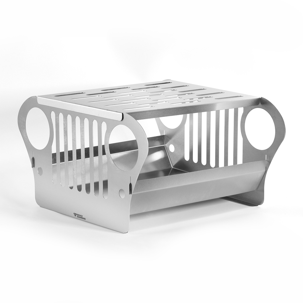 Churrasqueira Inox 45x40Cm-Camping- Trilhas e Aventuras Jeep