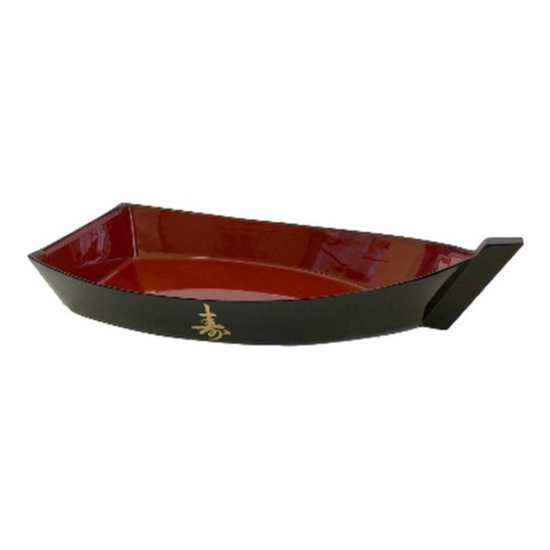 Barca Barco Para Sushi Sashimi Açai Pequena 30 Cm Vermelho