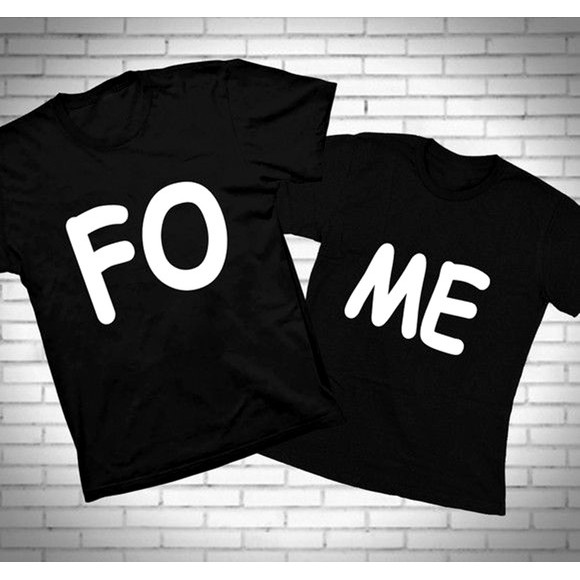 Kit C/2 Peças Casal Fome Namorados 1 Camisa Masculina 1 Baby Look Feminina!!!!!