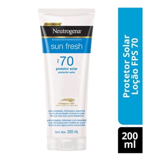 Protetor Solar Neutrogena Sun Fresh FPS 70 200ml em Oferta na Shopee