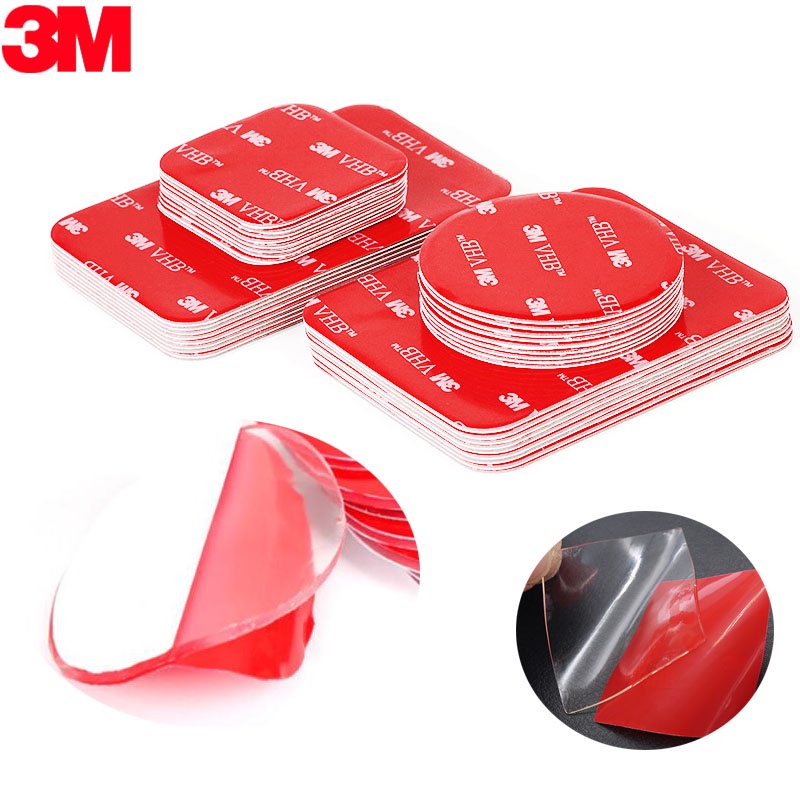 10PCS 3M Fita Acrílica Transparente Dupla Face VHB Forte Auto-Adesivo Impermeável Sem Traço Resistente A Alta Temperatur