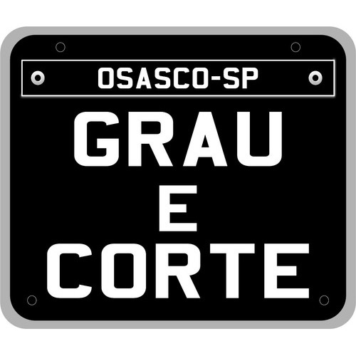 Placa Decorativa Moto Mercosul Grau 244 Personalizada