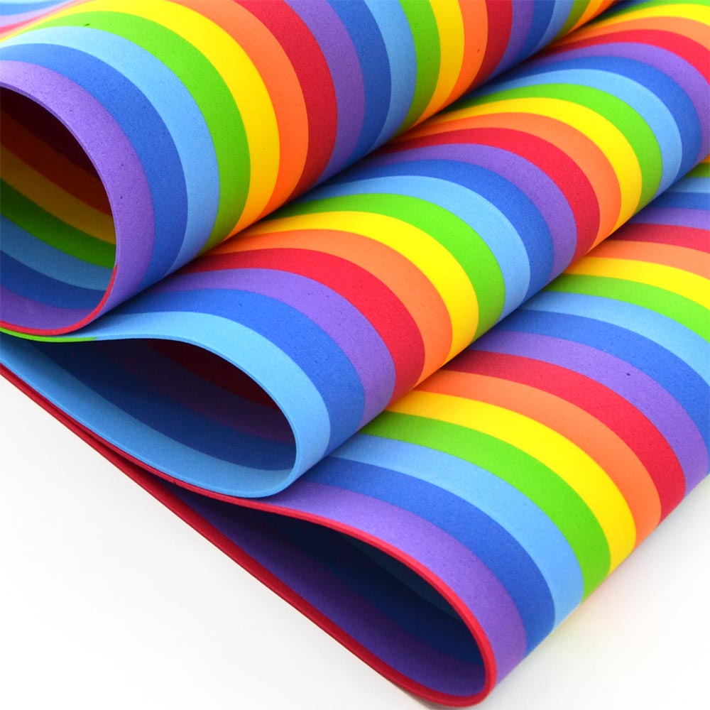 1 x Folha De Eva Com Arco Iris 40cm X 48cm