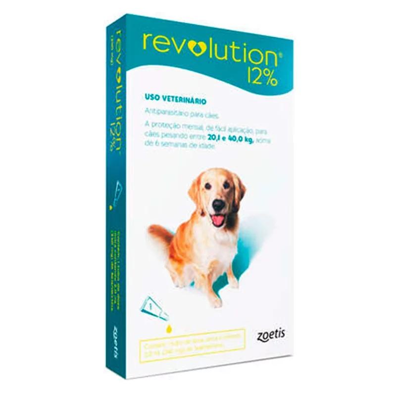 Antipulgas Revolution 12% Cães 20,1 A 40kg - Zoetis em Oferta na Shopee