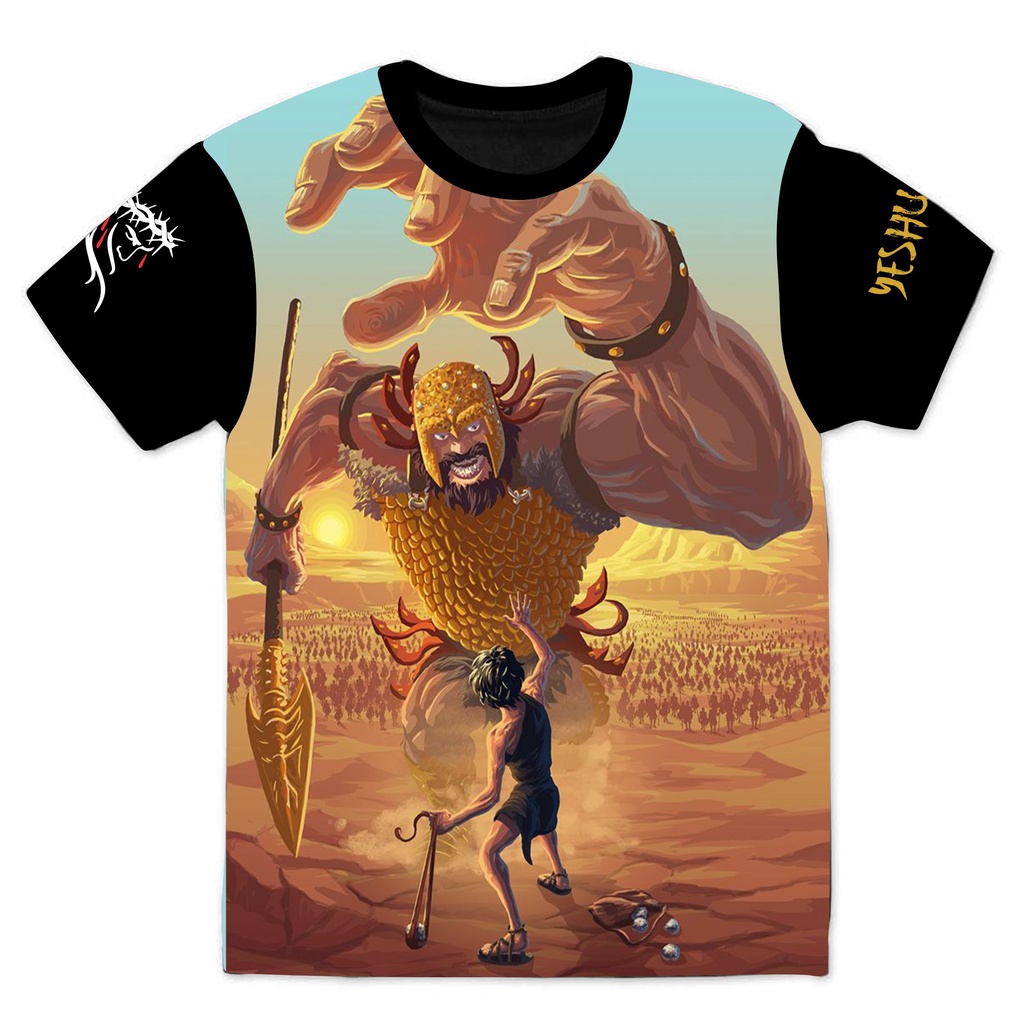 Camiseta Gospel Evangélica  Davi e Golias/ Camiseta Davi e Golias