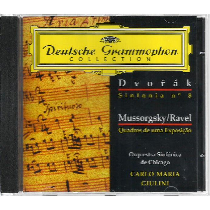 1138 Mcd- Cd Original 1999- Deutsche Grammophon- Dvorak- Sinfonia Nº. 8- Mussorgsky Ravel- Quadros de uma Exposição- Clássica