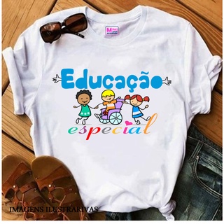 Camiseta Tshirt Feminina Personalizada - Educação Especial 002