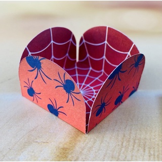 50 forminhas para doces festa teia aranha aniversário Yappy em Oferta na Shopee