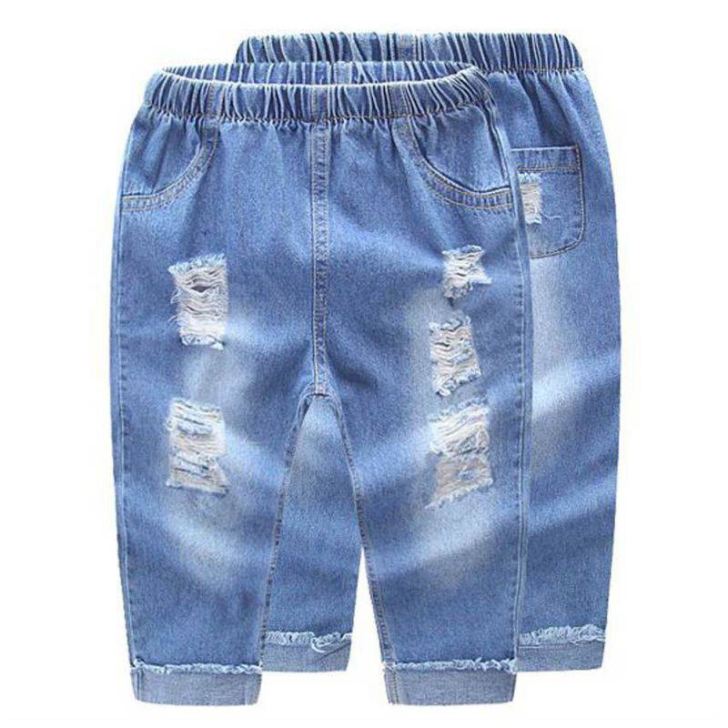 calça jeans de bebê menina