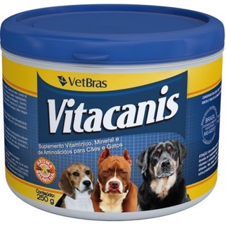 Vitacanis 250gr Vetbras - Suplemento Cães e Gatos - Vitamina para Cachorro