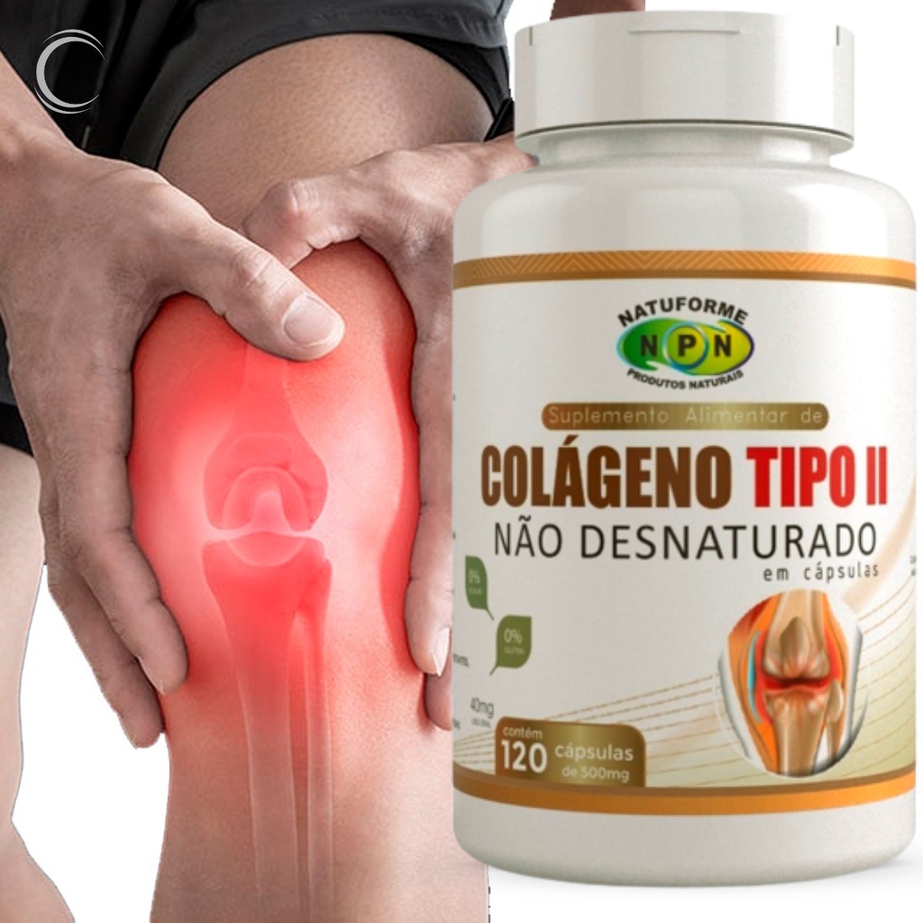 Colágeno Tipo2 40mg Não Hidrolisado Para Dores Nas Articulações Coluna ...