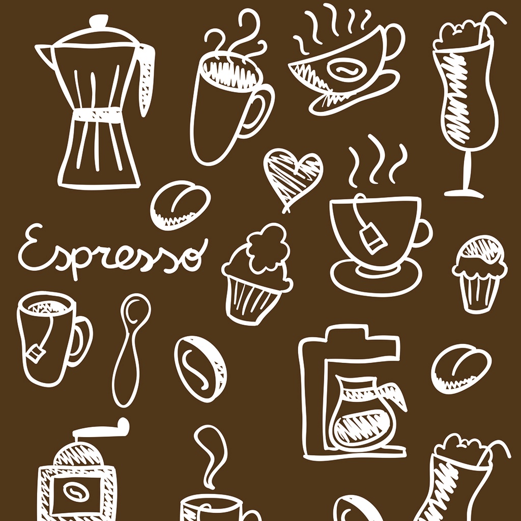 Papel De Parede Adesivo Café Cafeteira Cantinho do Café Xicara Adesivo Rolo de 3 Metros
