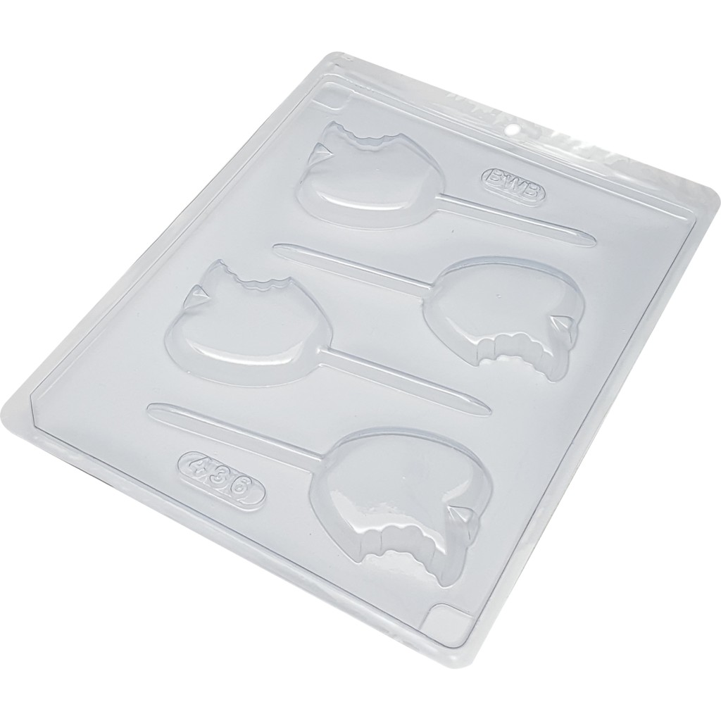 1~10 Forma Simples Pirulito Maçã com Mordida 436 - (D1) em Acetato BWB Para Bombom e Doces de Chocolate. em Oferta na Shopee