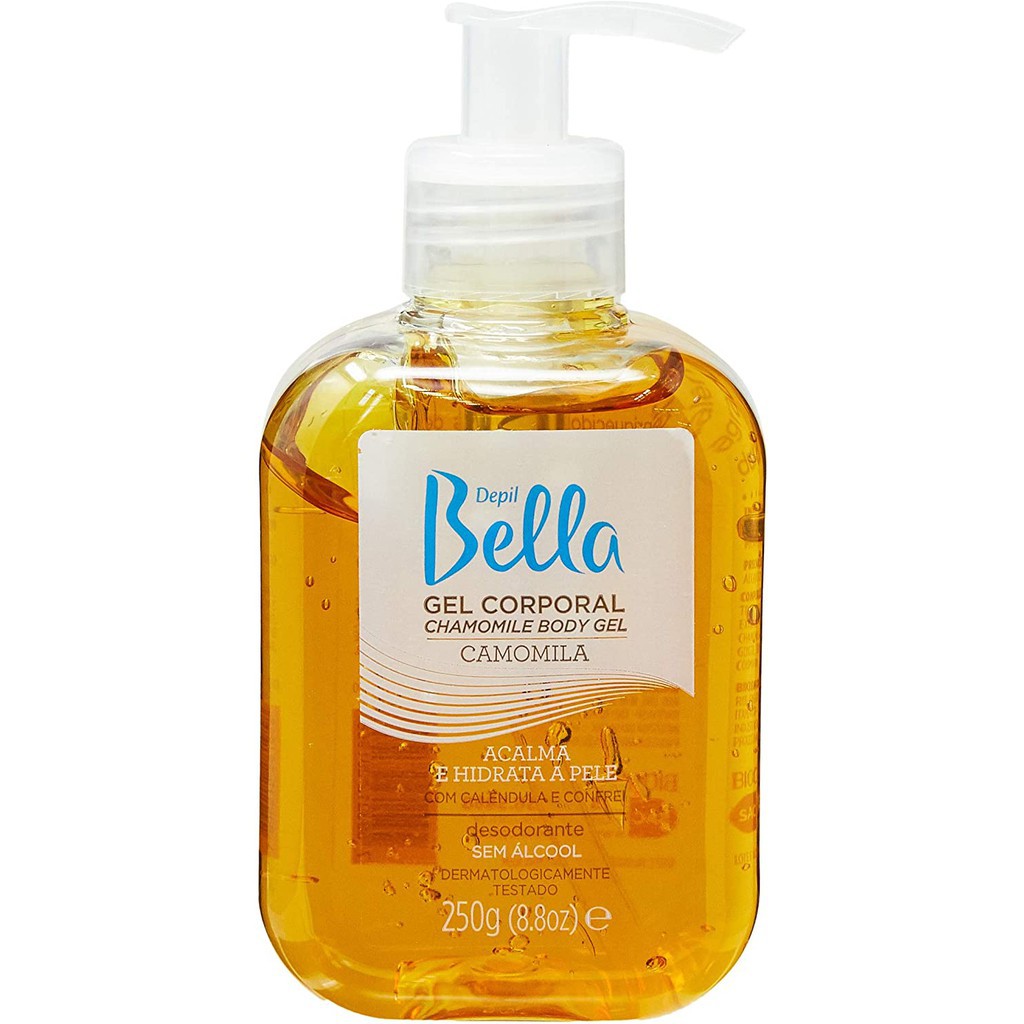 Gel Corporal Depil Bella Pós Depilação Camomila 250g Calmante Pós Depilação