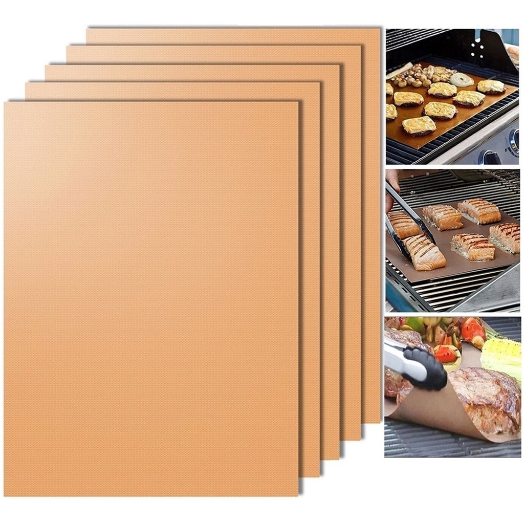Kit 10 Manta Grill Antiaderente Teflon Grelha Para Churrasco
