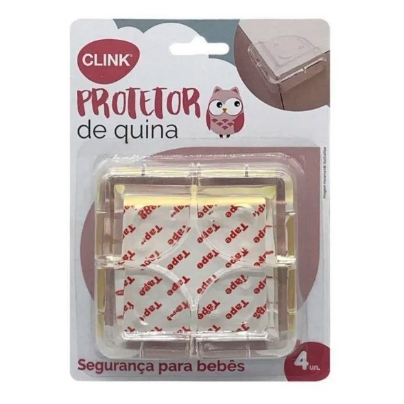 Protetor para Quina de Silicone 4 Peças Auto Adesivo