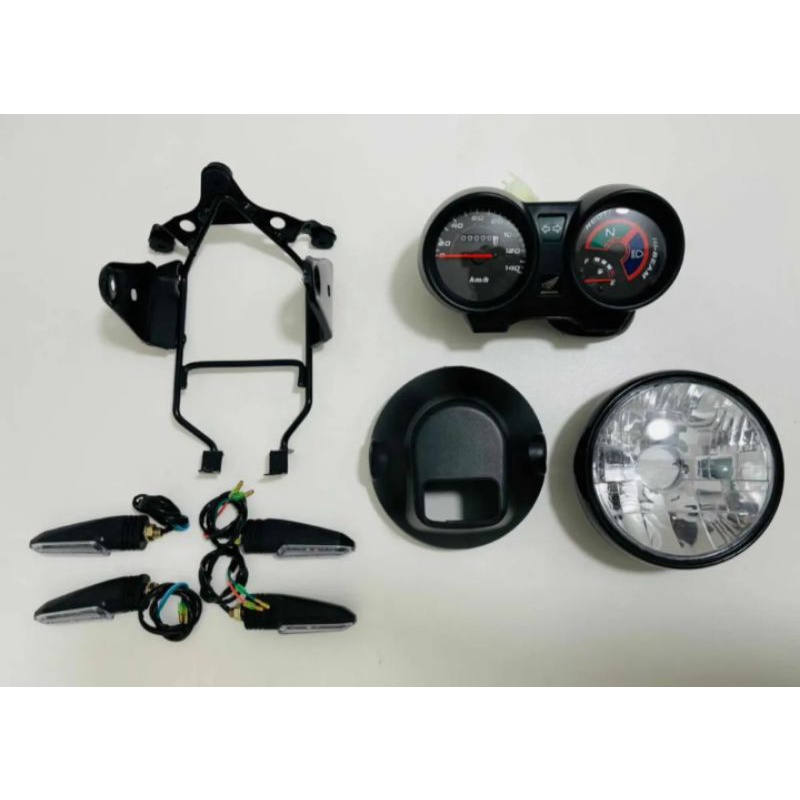 painel+Aranha+Farol+4 piscas led Stilo cb Twister Pará Titan fan150