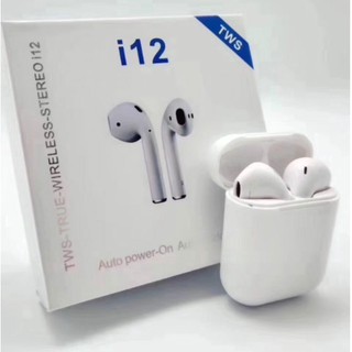 Fone Intra-Auricular Sem Fio Bluetooth i12 Tws ANJGG