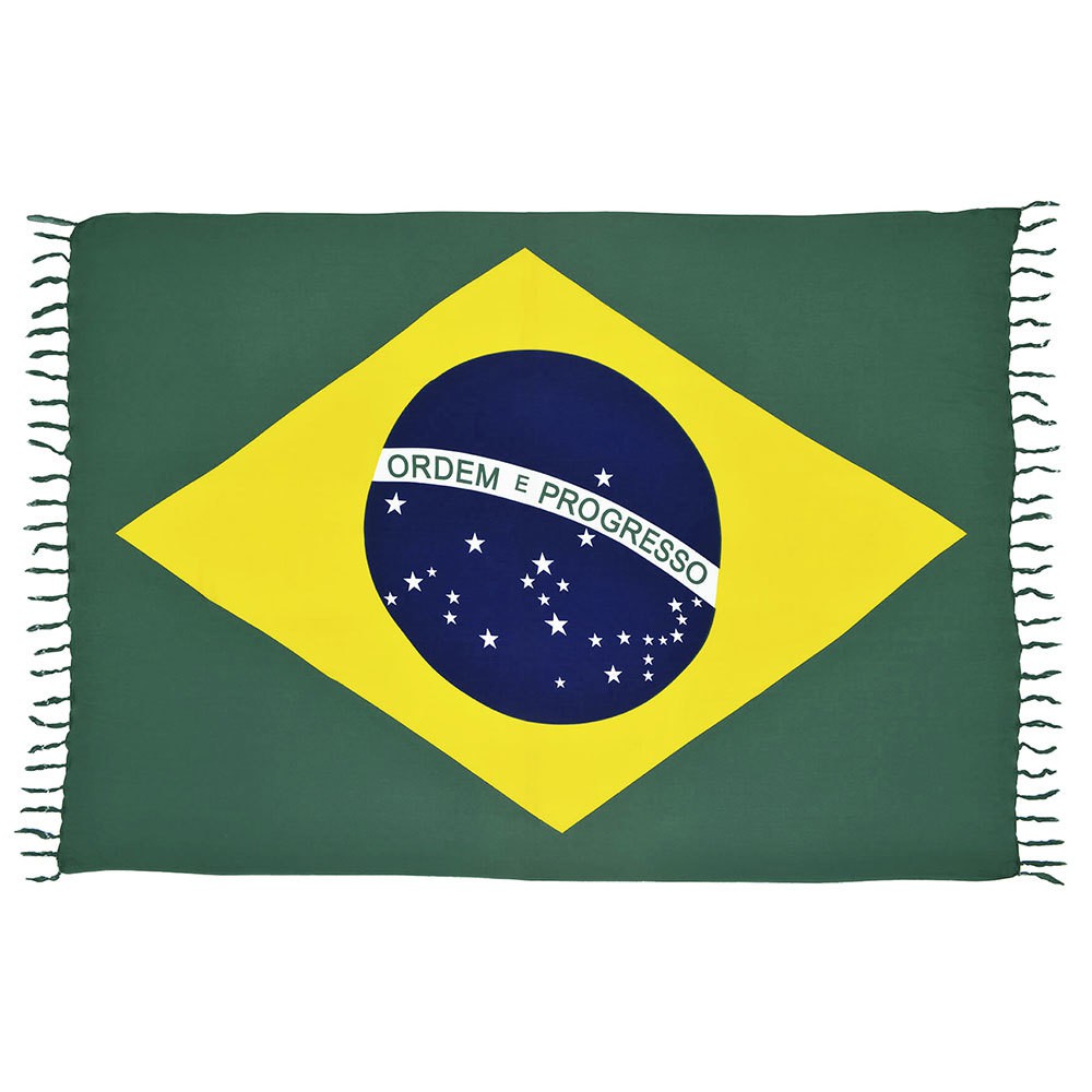 Canga Praia Brazil Moda Verão Beach Bandeira Brasil Litoral — imagem 2 de 2