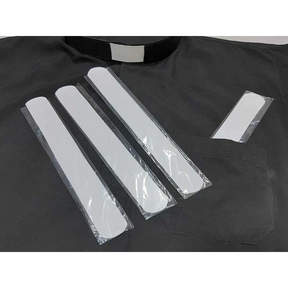 Colar Clerical Palheta MAX(28X3 CM) Para Pastores Pacote Com 5