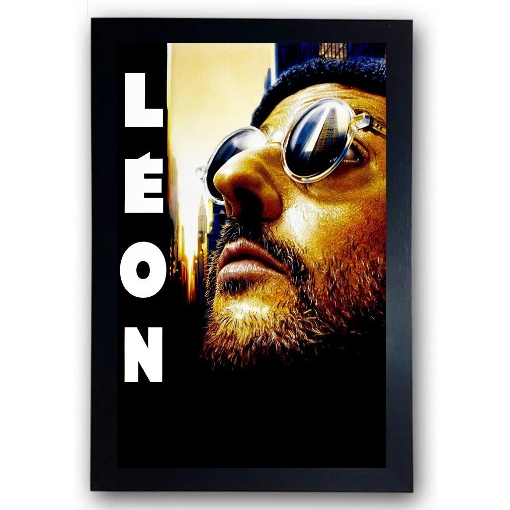 Quadro Filme Leon O Profissional Cena Clássica Moldura Cod.8