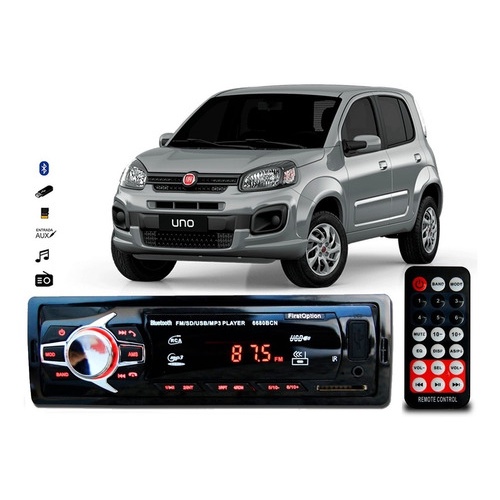 Aparelho De Som Mp3 Fiat Uno Novo Bluetooth Pendrive Rádio em Oferta na Shopee
