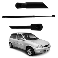 Par Amortecedor Tampa Traseira Porta Malas GM Chevrolet Corsa Hatch Wind 4 Portas 1994 A 2002