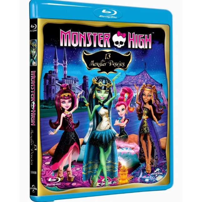 Blu-ray Monster High, 13 Monster Desejos - Lacrado e Original