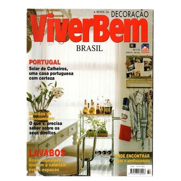 Revista Decoração Viverbem,brasil Portugal Ed 64 Jan/99
