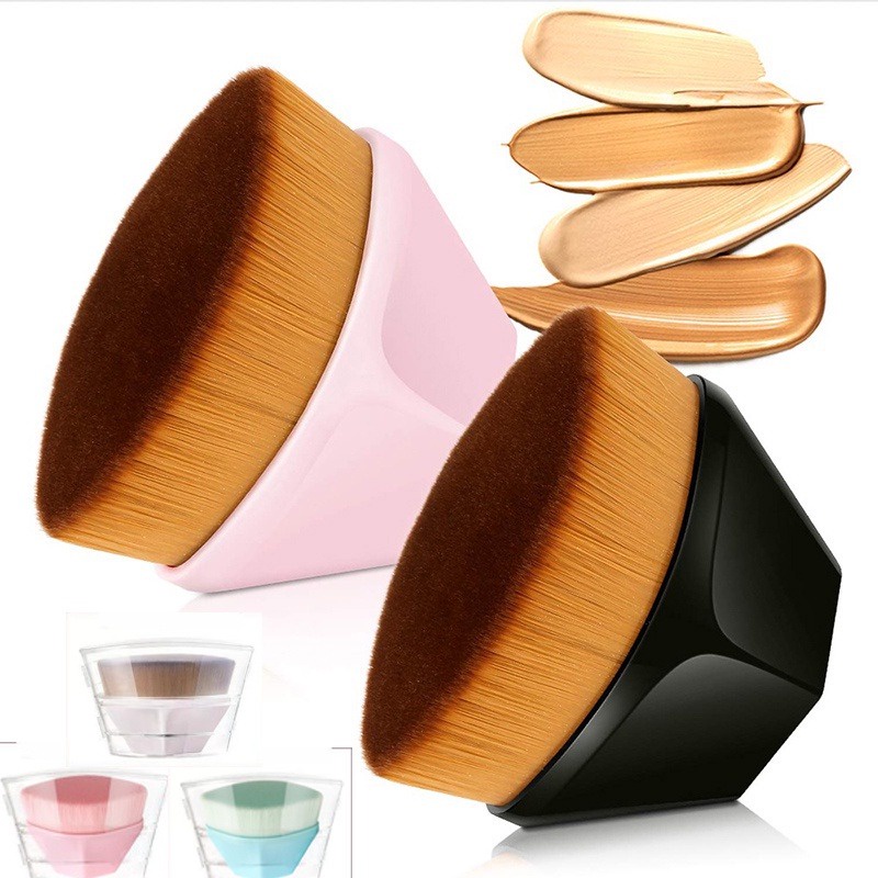 Pincel De Base Corretivo hexagonal Cream Para Maquiagem Rápida Facial em Oferta na Shopee