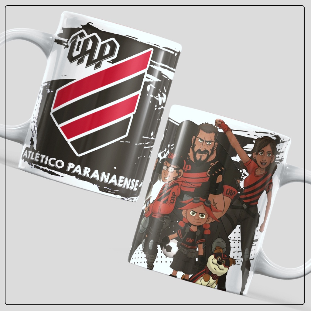 Caneca De Porcelana Do Athletico Pr - 325ml - Canecas Dahora