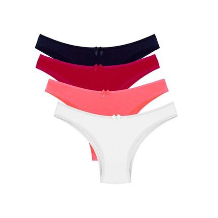 Kit 5 Calcinha Tanga Em Microfibra com Forro de Algodão Lingerie Luxo Premium A20 em Oferta na Shopee