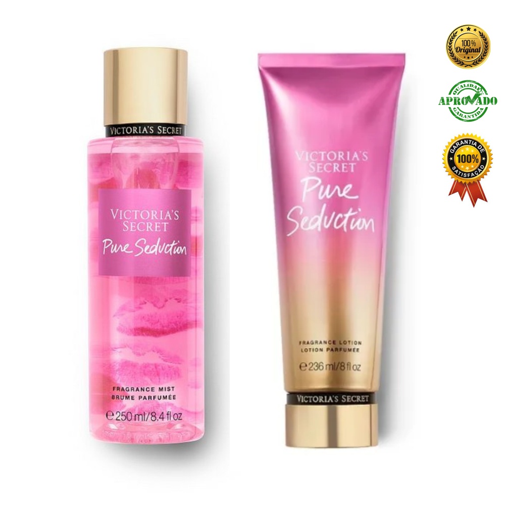 Kit Victoria Secret S Pure Seduction Body Splash Hidratante Shopee Brasil