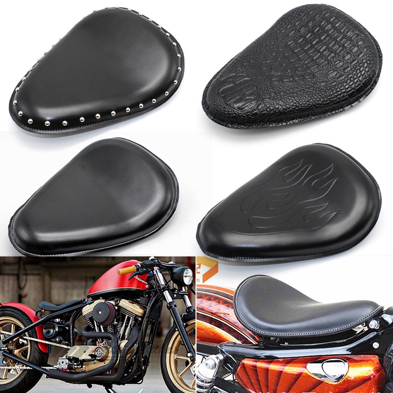Banco de retrô Para Harley Sportster XL883 1200 retro cruiser Assento Único Primavera Córtex