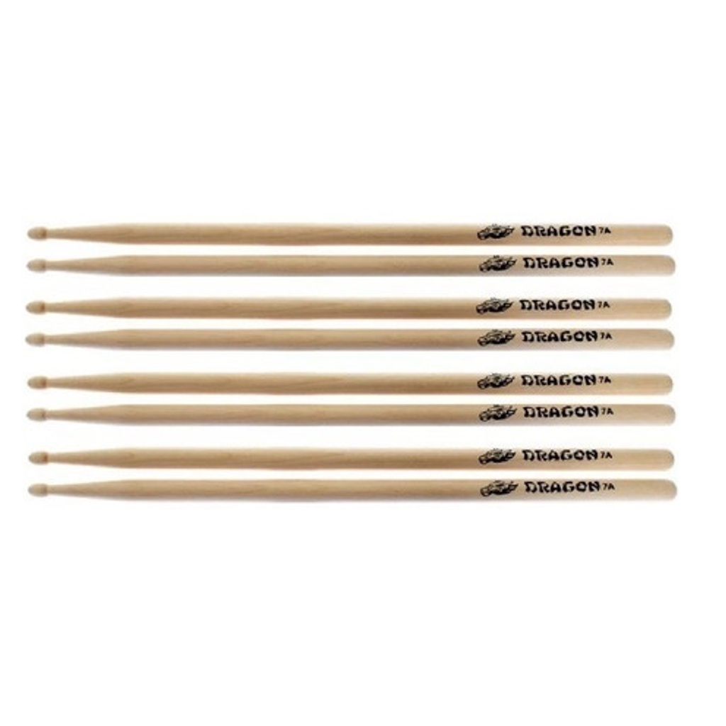 Baqueta 7a Ponta De Madeira Dragon C. Ibanez Kit 4 Pares em Oferta na Shopee