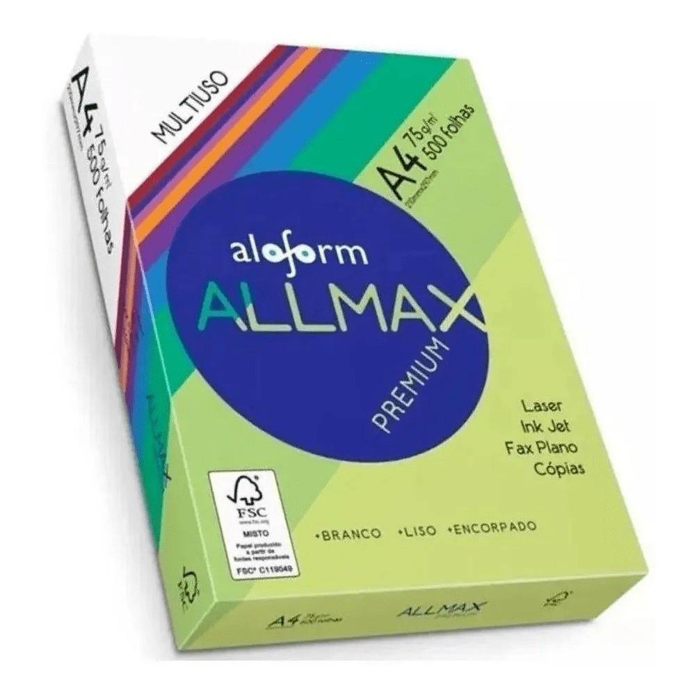 Papel Sulfite A4 Premium Pacote Com 500 Folhas Allmax Shopee Brasil 7850