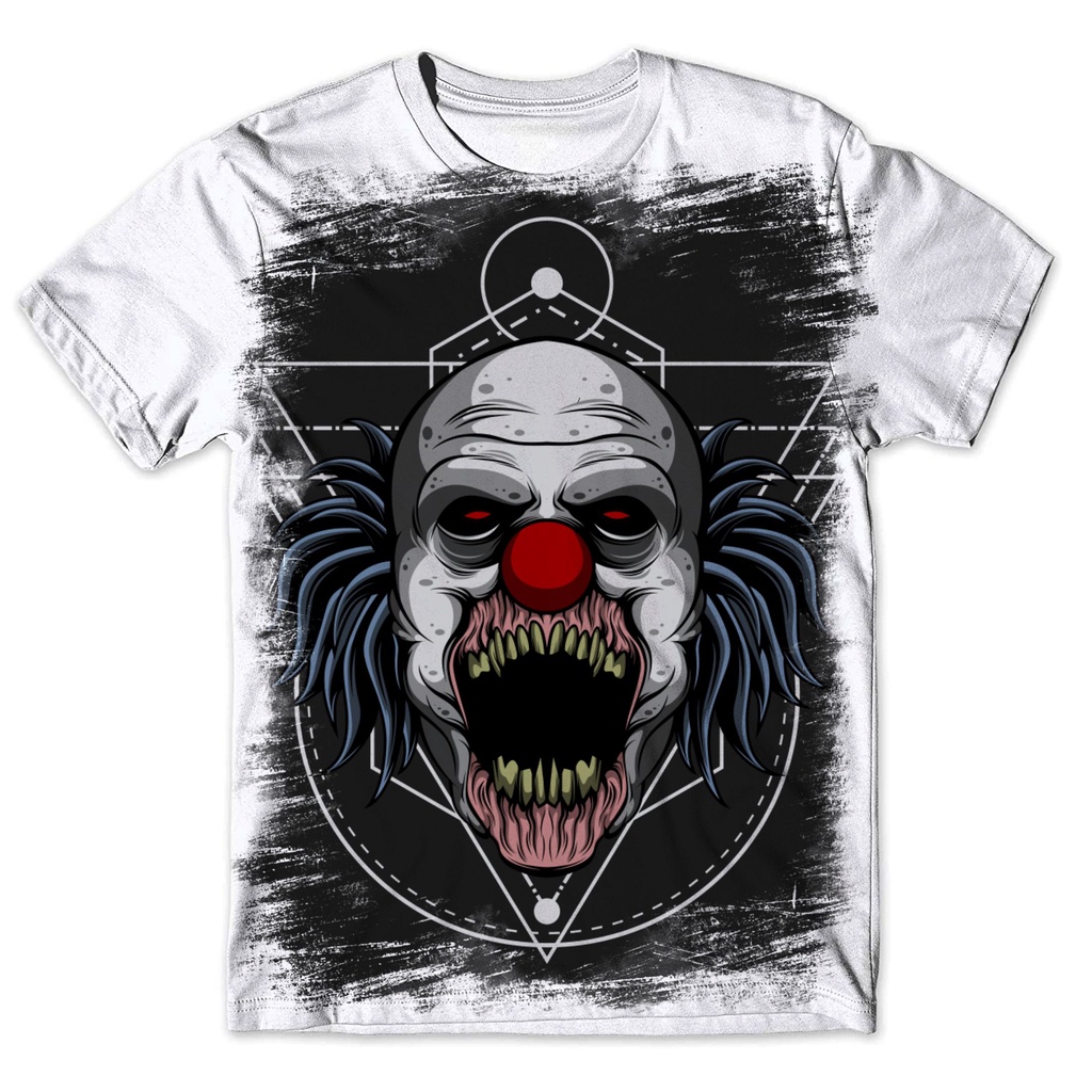 Blusa Básica Masculina Estampada exclusiva Personalizada Moda Camisa Camiseta Palhaço JokerGangster 01