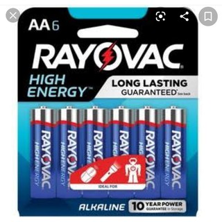 Pilha Rayovac Aa Alcalina 6 Unidades