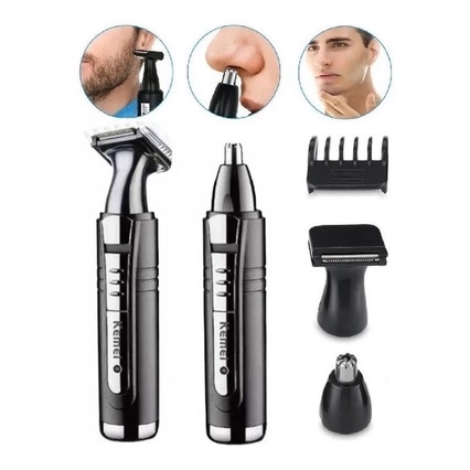 Maquina Barbear Kemei Recarregável Profissional Km-6511