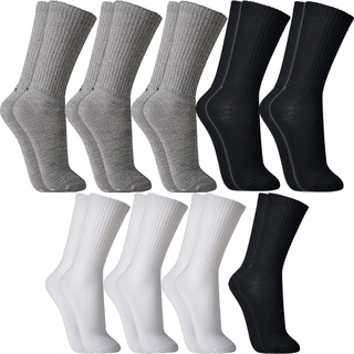 Kit 9 Pares Meias Lupo Grossa Para o Frio Original Cano Super Alto Longo Masculino Sport Em Algodão Confortável