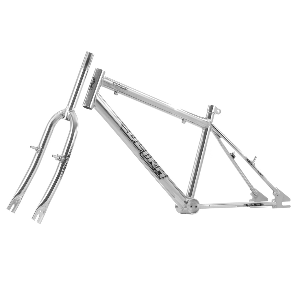 Kit Quadro E Garfo Ultra Bikes Chrome Line Umba20 Completa Com Marcha