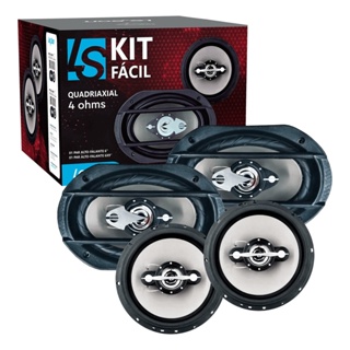 Kit Facil Alto Falantes 6 Pol 6x9 Pol 280w Rms Quadriaxial em Oferta na Shopee