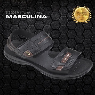 Chinelo Sandália Com tira Larga Confortavele Macio Para o Dia a Dia Danper Masculino Preto Original (6901)