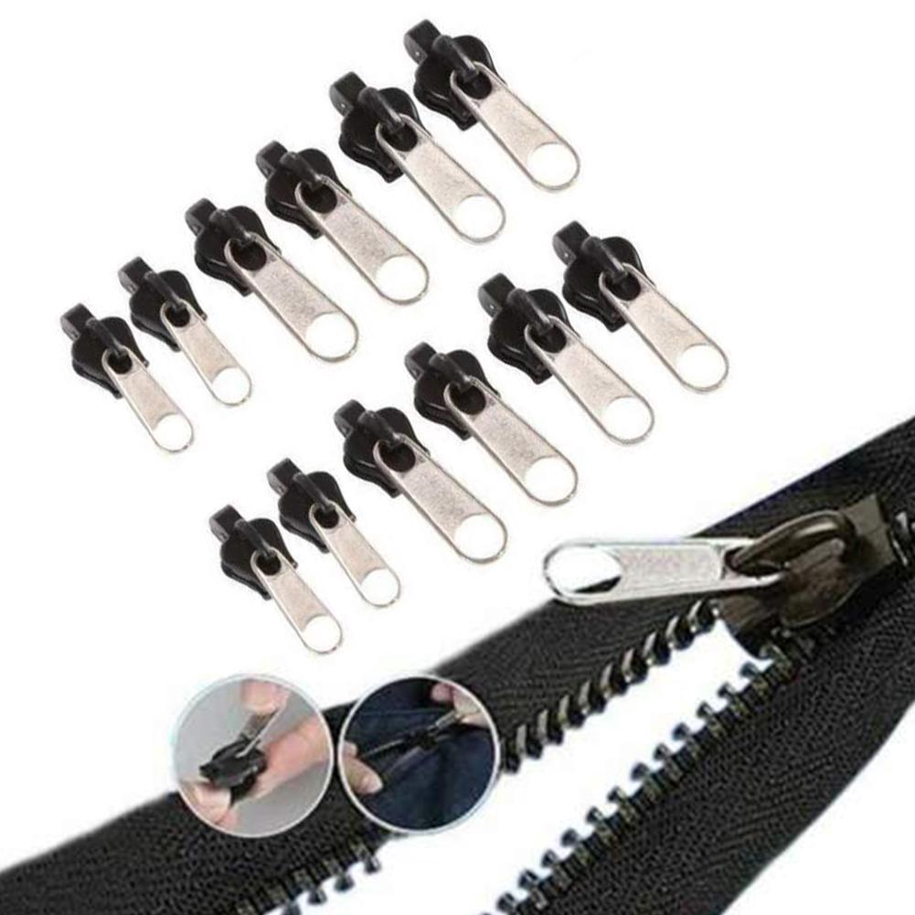 12 Pçs Kit De Reparo Reparo Instantânea Universal Zíper Zíperes 3 Dentes Zip C Z7I5