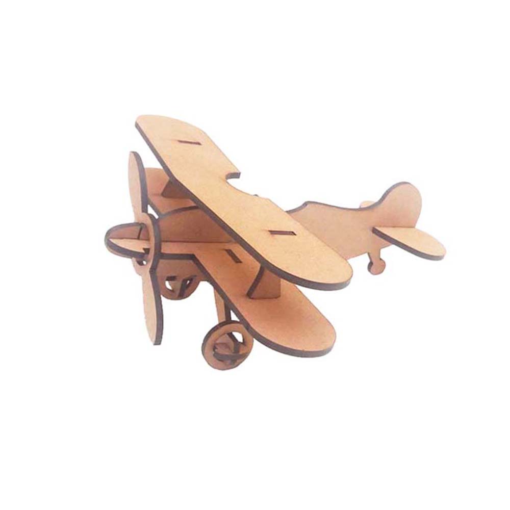 Kit 20 Mini Avião Biplano 8 cm mdf cru quebra cabeça 3d lembrancinha Príncipe aviador quadro cenario em Oferta na Shopee