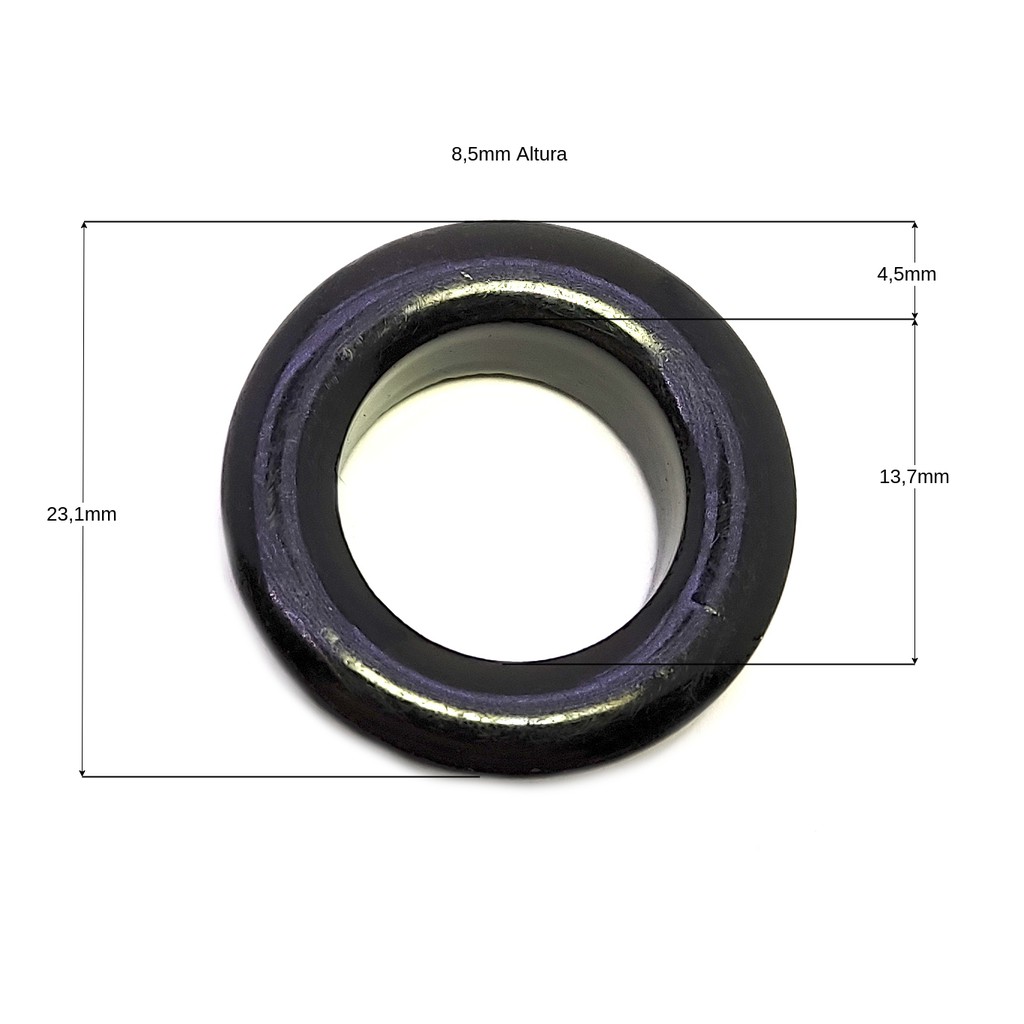 Nucleo Ferrite Toroidal 23 X 14 X 8 Mm Ip12r Kit = 05 Peças